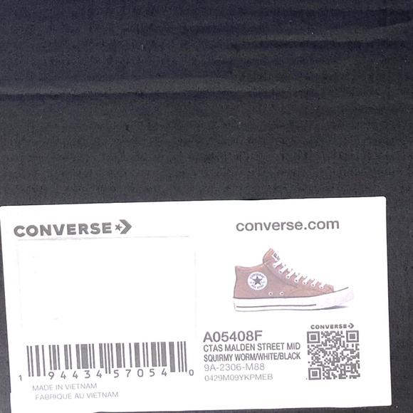 Converse Chuck Taylor Malden Street Mid Shoes For Men Skate Canvas Brown A05408F - Picture 9 of 10